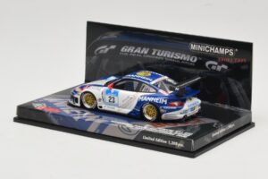 Porsche 911 997 GT3 #23 24 Hours Nurburgring 2008 Minichamps 1:43 437086823 Kov – obrázek 3 z 4