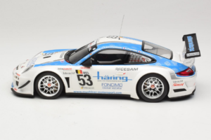 Porsche 911 997 GT3 R #53 Muhlner Motorsport P-Y. Vannelet / U. Peyroles Class Winners 24 Hours of Spa 2010 Minichamps 1:18 1 – obrázek 3 z 6