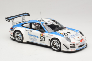 Porsche 911 997 GT3 R #53 Muhlner Motorsport P-Y. Vannelet / U. Peyroles Class Winners 24 Hours of Spa 2010 Minichamps 1:18 1 – obrázek 4 z 6