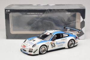 Porsche 911 997 GT3 R #53 Muhlner Motorsport P-Y. Vannelet / U. Peyroles Class Winners 24 Hours of Spa 2010 Minichamps 1:18 1 – obrázek 6 z 6