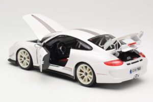 Porsche 911 997 GT3 RS 4.0 Bílý Bburago 1:18 18-11036 Kov – obrázek 5 z 8