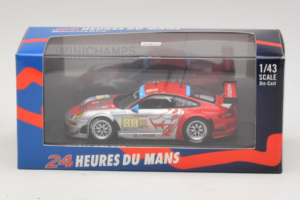 Porsche 911 997 GT3 RSR #80 J. Bergmeister / S. Neiman / D. Law 24 Hours of Le Mans 2009 Minichamps 1:43 400096980 Kov – obrázek 4 z 4