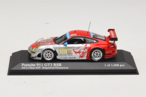 Porsche 911 997 GT3 RSR #80 J. Bergmeister / S. Neiman / D. Law 24 Hours of Le Mans 2009 Minichamps 1:43 400096980 Kov