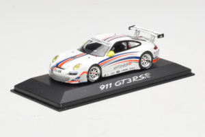 Porsche 911 997 GT3 RSR Bílý s Modrými a Oranžovými Pruhy 2007 Minichamps 1:43 WAP02000618 Kov – obrázek 2 z 4