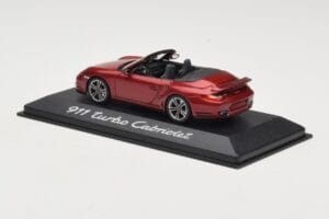 Porsche 911 997 Turbo Kabriolet Červený Minichamps 1:43 WAP0200130A Kov – obrázek 3 z 4