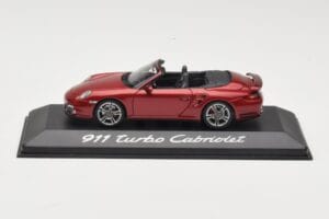 Porsche 911 997 Turbo Kabriolet Červený Minichamps 1:43 WAP0200130A Kov