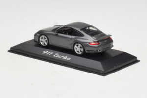 Porsche 911 997 Turbo Grey Metallic Minichamps 1:43 WAP02013116 Kov – obrázek 3 z 4