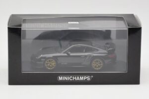 Porsche 911 997.2 GT2 RS Černý se Zlatými Ráfky Minichamps 1:43 400069402 Kov – obrázek 4 z 4