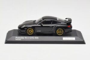Porsche 911 997.2 GT2 RS Černý se Zlatými Ráfky Minichamps 1:43 400069402 Kov