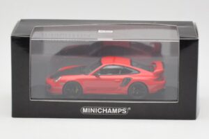 Porsche 911 997.2 GT2 RS Červený s Černými Ráfky Minichamps 1:43 400069407 Kov – obrázek 4 z 4