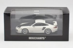Porsche 911 997.2 GT2 RS Bílý se Stříbrnými Ráfky Minichamps 1:43 400069405 Kov – obrázek 4 z 4