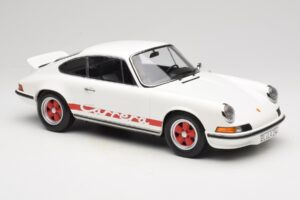 Porsche 911 Carrera RS 2.7 Grand Prix White With Red Norev 1:12 127514 Kov – obrázek 4 z 6