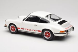 Porsche 911 Carrera RS 2.7 Grand Prix White With Red Norev 1:12 127514 Kov – obrázek 5 z 6