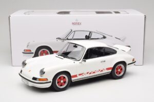 Porsche 911 Carrera RS 2.7 Grand Prix White With Red Norev 1:12 127514 Kov – obrázek 6 z 6