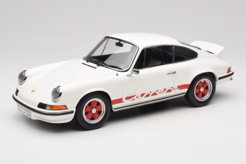 Porsche 911 Carrera RS 2.7 Grand Prix White With Red Norev 1:12 127514 Kov