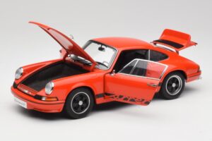 Porsche 911 Carrera RS 2.7 Oranžový & Černé Pruhy AUTOart 1:18 78054 Kov – obrázek 2 z 8