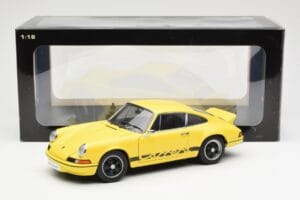 Porsche 911 Carrera RS 2.7 Žlutý AUTOart 1:18 78053 Kov – obrázek 8 z 8