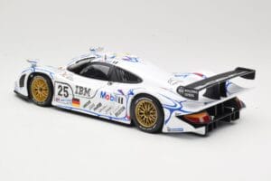 Porsche 911 GT1 #25 Porsche AG U. Alzen / J. Muller / B. Wollek 24 Hours of Le Mans 1998 Maisto 1:18 56052 Kov – obrázek 7 z 8