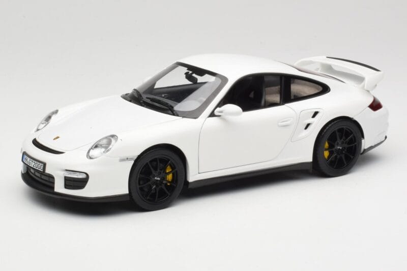 Porsche 911 GT2 997.1 Bílý Norev 1:18 187572 Kov