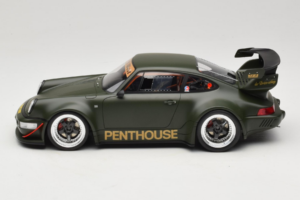 Porsche 911 RWB Penthouse Kaki Green GT Spirit 1:18 GT559 Pryskyřice – obrázek 3 z 6