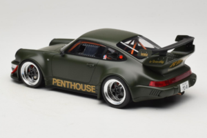 Porsche 911 RWB Penthouse Kaki Green GT Spirit 1:18 GT559 Pryskyřice – obrázek 5 z 6