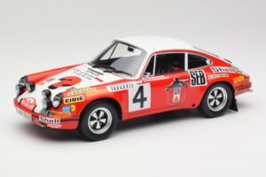 Porsche 911 S #4 G. Larrousse / M. Perramond 2nd Place Rally Monte Carlo 1972 Minichamps 1:18 107726804 Pryskyřice