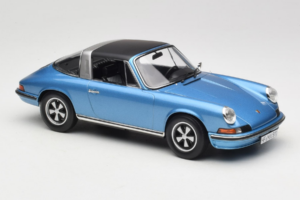Porsche 911 S Targa Blue Metallic Norev 1:18 187646 Kov – obrázek 5 z 8