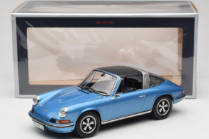 Porsche 911 S Targa Blue Metallic Norev 1:18 187646 Kov – obrázek 8 z 8