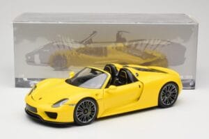 Porsche 918 Spyder Žlutý Minichamps 1:18 110062434 Kov – obrázek 8 z 8
