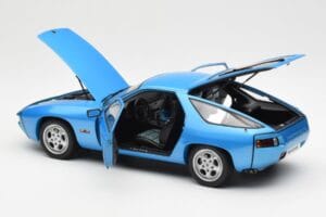 Porsche 928 Modrý AUTOart 1:18 77901 Kov – obrázek 5 z 8