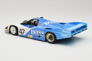 Porsche 956L #47 Hugo Boss V. Merl / H. Grohs / A. Plankenhorn 24 Hours of Le Mans 1984 Minichamps 1:18 183846947 Kov – obrázek 7 z 8
