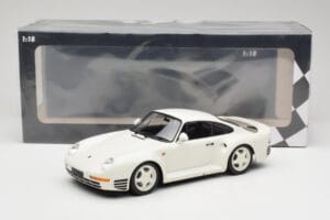 Porsche 959 Grand Prix White Minichamps 1:18 155066202 Kov – obrázek 6 z 6