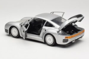 Porsche 959 Stříbrný Tonka 1:18 2221 Kov – obrázek 5 z 8