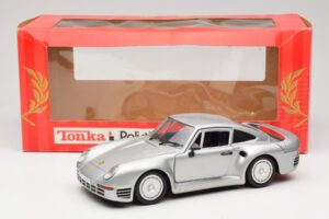 Porsche 959 Stříbrný Tonka 1:18 2221 Kov – obrázek 8 z 8