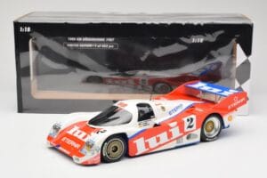 Porsche 962 #2 Brun Motorsport J. Mass / O. Larrauri 1000km Nürburgring 1987 Minichamps 1:18 155876502 Kov – obrázek 6 z 6