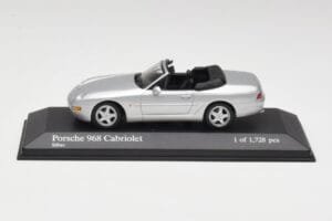 Porsche 968 Stříbrný Minichamps 1:43 400062332 Kov