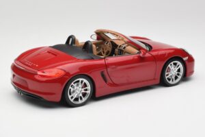 Porsche Boxster 981 S Guards Červený Minichamps 1:18 110062031 Kov – obrázek 3 z 8