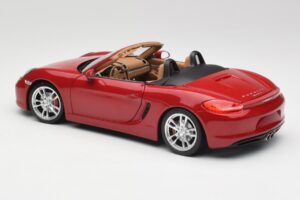 Porsche Boxster 981 S Guards Červený Minichamps 1:18 110062031 Kov – obrázek 7 z 8