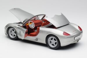 Porsche Boxster 986 Stříbrný Maisto 1:18 37800-M3 Kov – obrázek 5 z 8