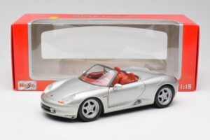 Porsche Boxster 986 Stříbrný Maisto 1:18 37800-M3 Kov – obrázek 8 z 8