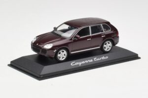 Porsche Cayenne 955 Turbo Tmavě Červený Minichamps 1:43 WAPC2000113 Kov – obrázek 2 z 4