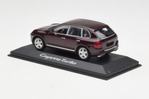 Porsche Cayenne 955 Turbo Tmavě Červený Minichamps 1:43 WAPC2000113 Kov – obrázek 3 z 4