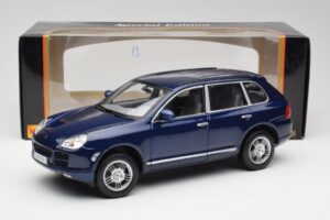Porsche Cayenne S 9PA Dark Sea Modrý Metalíza Maisto 1:18 31635 Kov – obrázek 8 z 8
