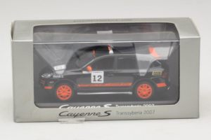 Porsche Cayenne S #12 Transsyberia 2007 Černý Oranžový Minichamps 1:43 WAP02000918 Kov – obrázek 5 z 5