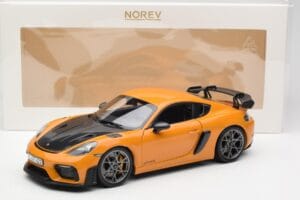 Porsche Cayman GT4 RS 982 Weissach Package Bahama Yellow Norev 1:18 187252 Kov – obrázek 8 z 8