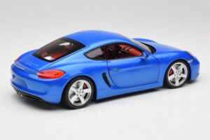 Porsche Cayman 981 S Aqua Modrá Metalíza Minichamps 1:18 110062221 Kov – obrázek 3 z 8