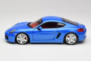 Porsche Cayman 981 S Aqua Modrá Metalíza Minichamps 1:18 110062221 Kov – obrázek 4 z 8