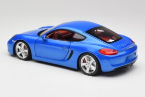 Porsche Cayman 981 S Aqua Modrá Metalíza Minichamps 1:18 110062221 Kov – obrázek 7 z 8