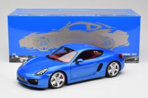 Porsche Cayman 981 S Aqua Modrá Metalíza Minichamps 1:18 110062221 Kov – obrázek 8 z 8
