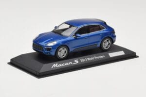 Porsche Macan 95B S Modrý World Premiere Minichamps 1:43 WAP0201550E Kov – obrázek 2 z 4